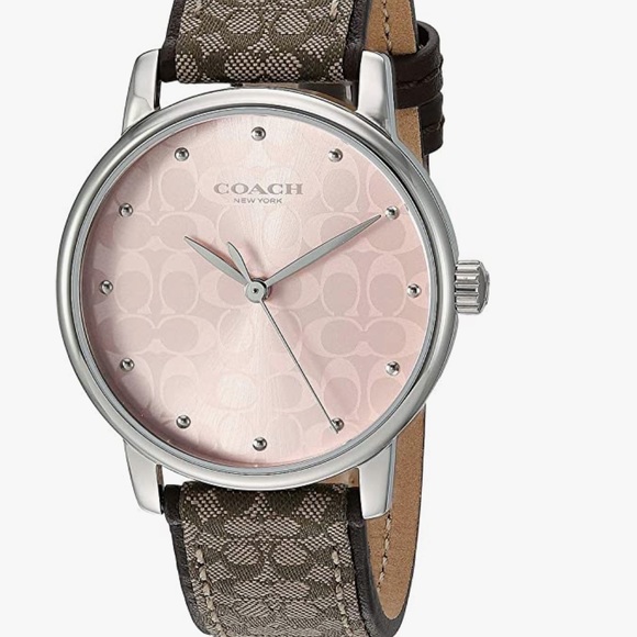 NWT COACH Women’s Grand ROSE DIAL SIGNATURE ORNO- W- SS -...